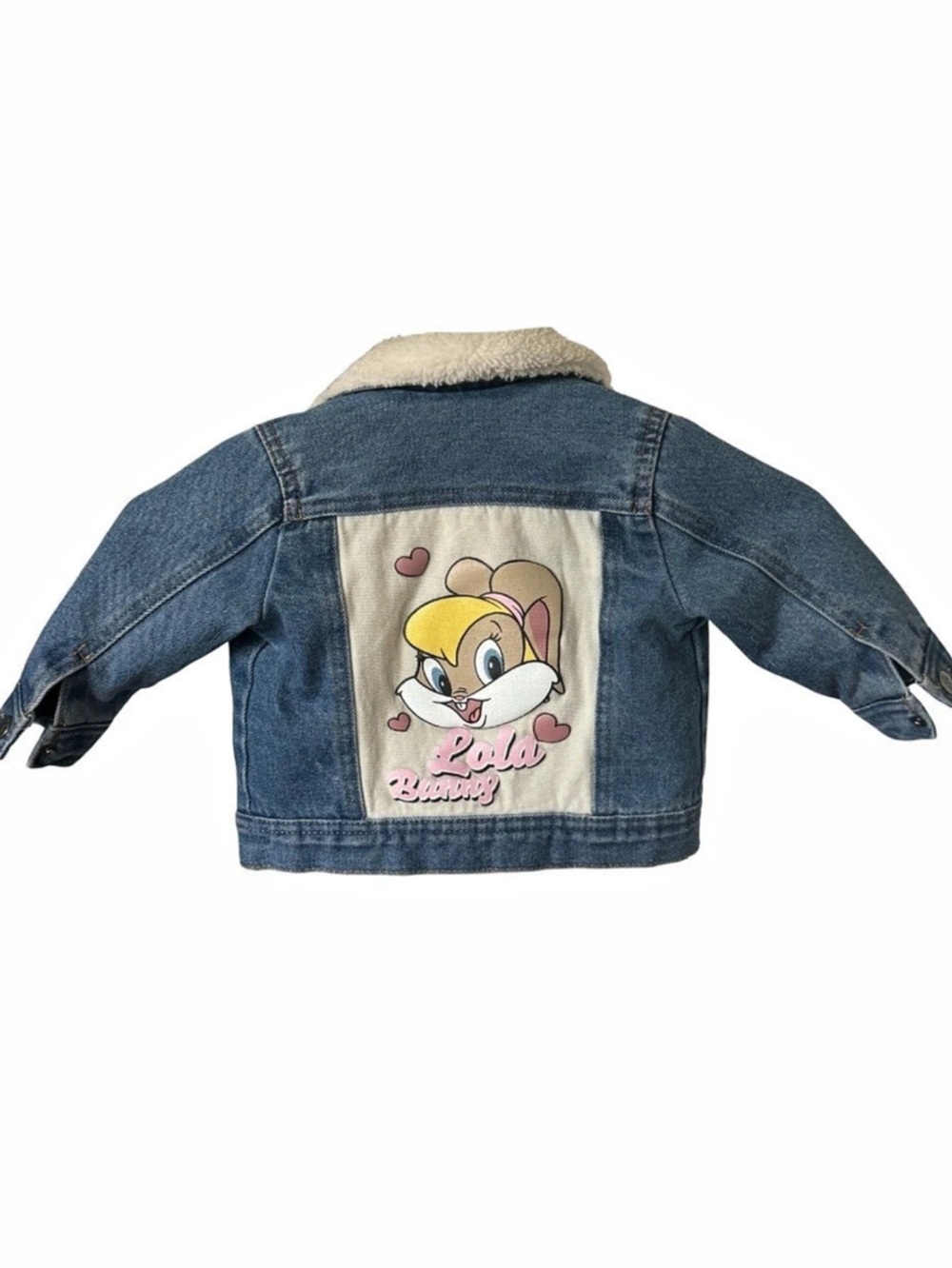 Looney Tunes Lola Bunny Baby Sherpa Denim Jacket 74cm 9-12M
